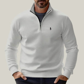 Suéter Ralph Lauren ¼ Zíper 100% Algodão