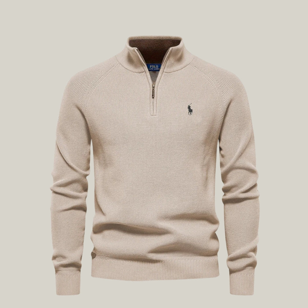 Suéter R&L™ com meio zíper