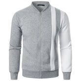Suéter Zip Stripe Essential – 100% Algodão (Slim)