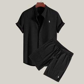 Conjunto Heritage – R&L 100% Algodão Slim (Polo + Short)