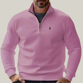 Suéter Ralph Lauren ¼ Zíper 100% Algodão