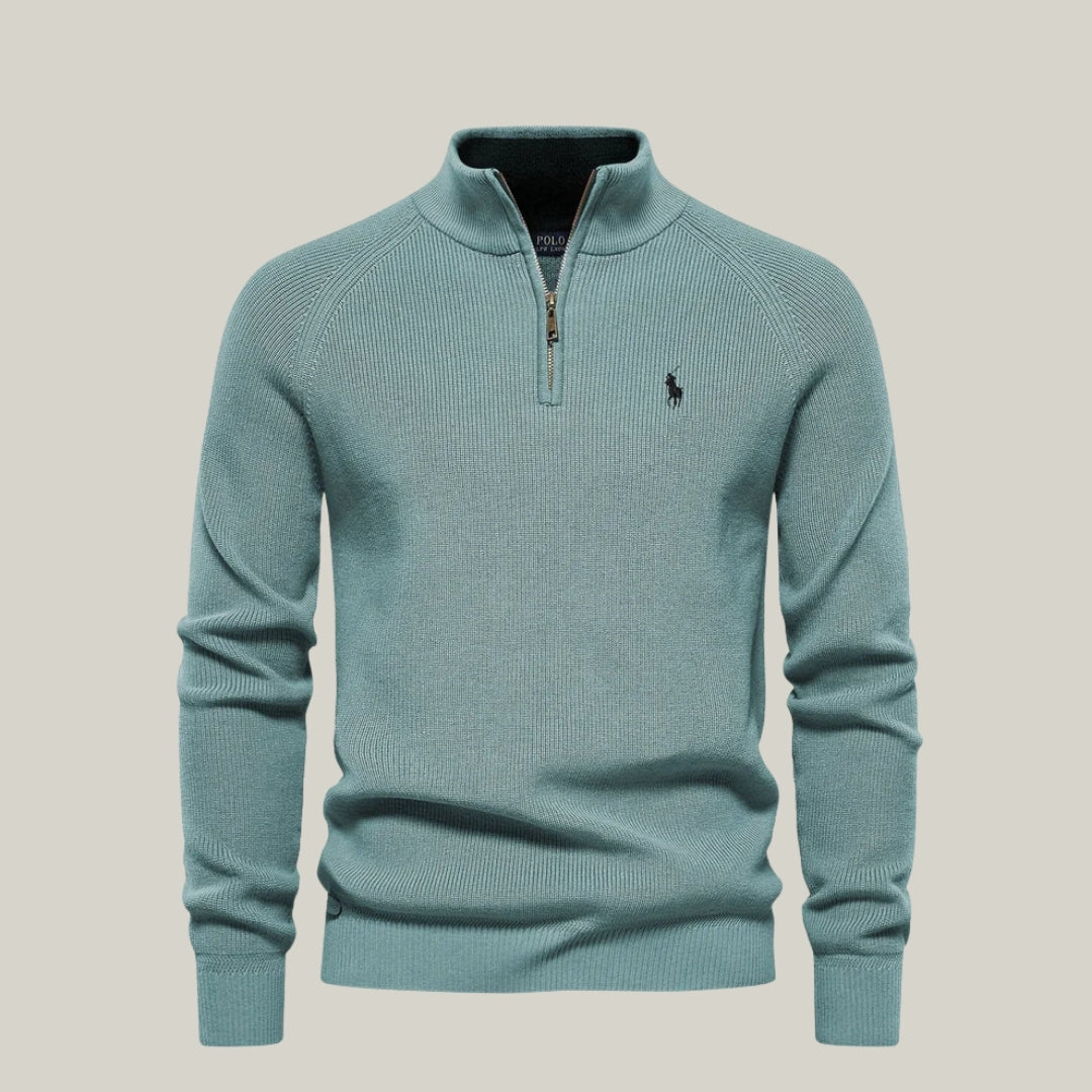 Suéter R&L™ com meio zíper