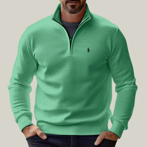 Suéter Ralph Lauren ¼ Zíper 100% Algodão