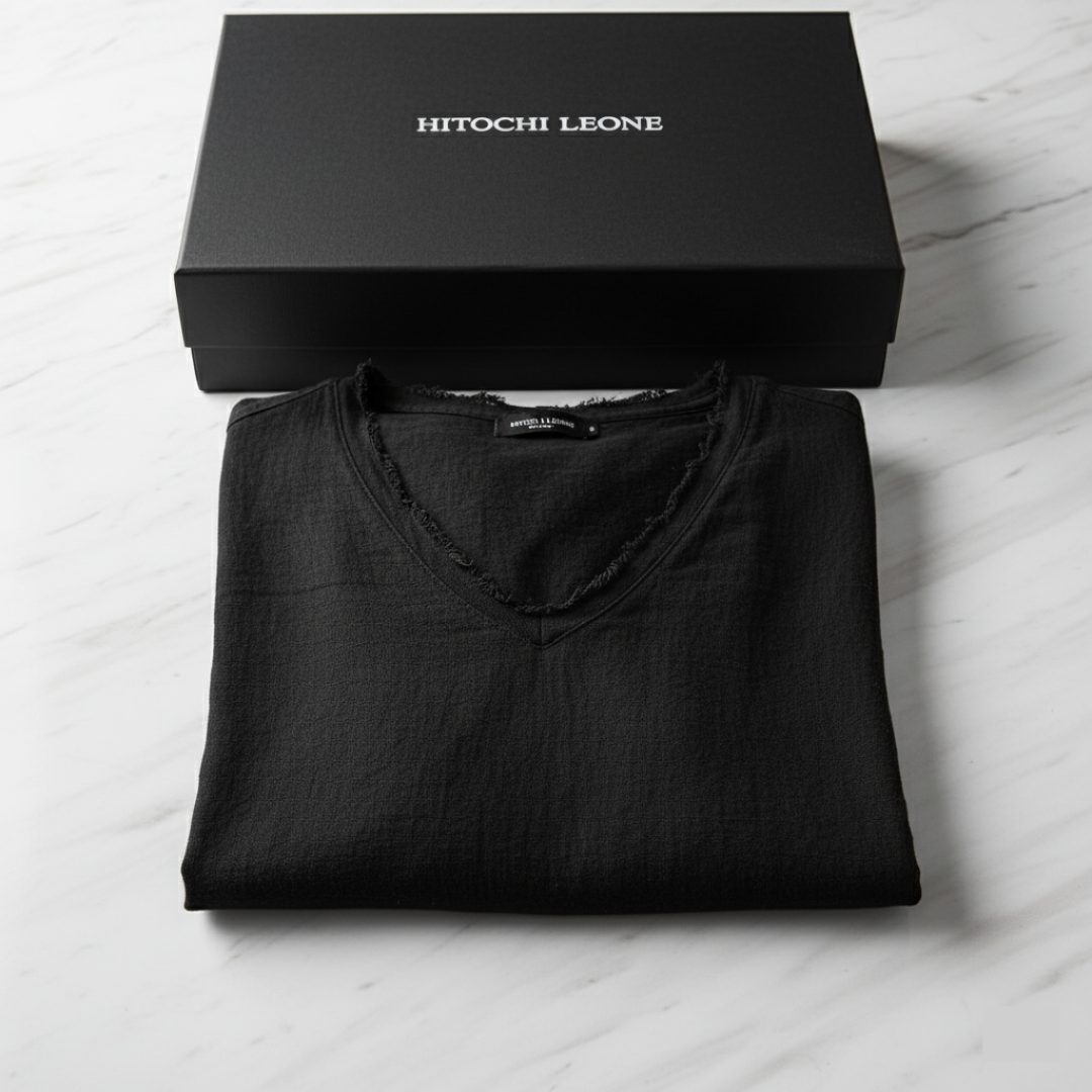 Camiseta Artesanal Desfiada – 100% Linho