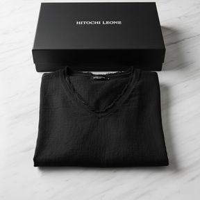 Camiseta Artesanal Desfiada – 100% Linho