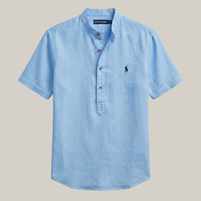 Camisa gola padre slim 100% algodão  - R&L