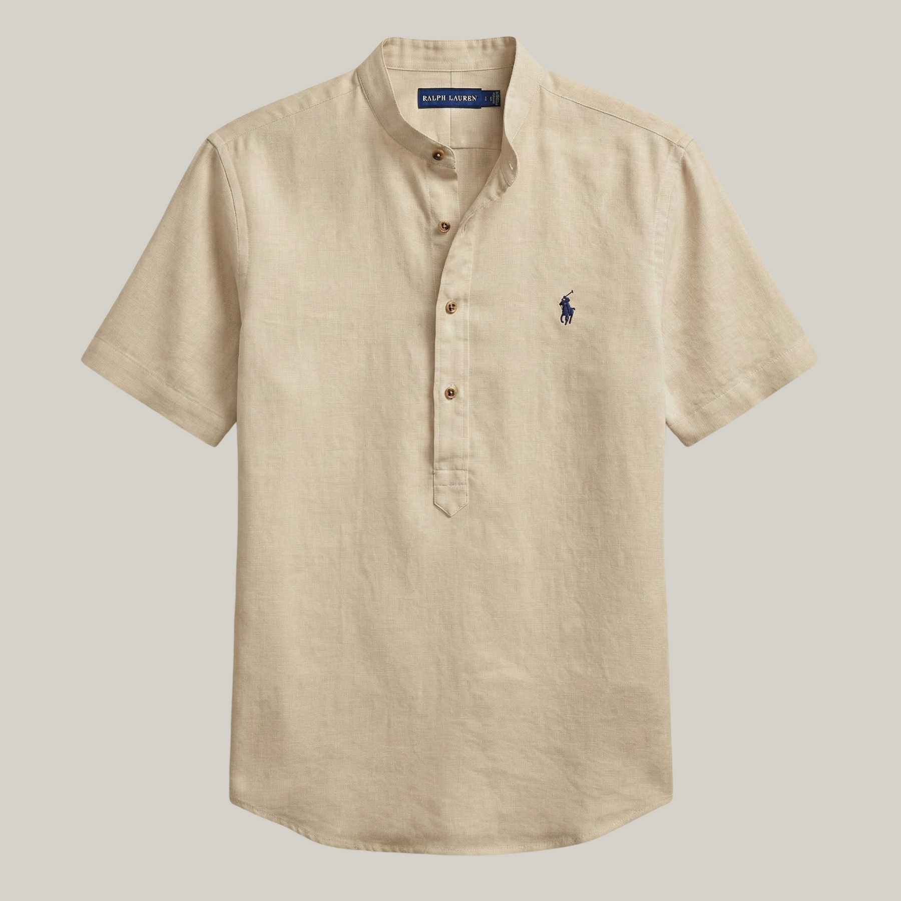 Camisa gola padre slim 100% algodão  - R&L