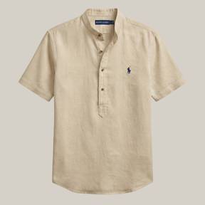 Camisa gola padre slim 100% algodão  - R&L