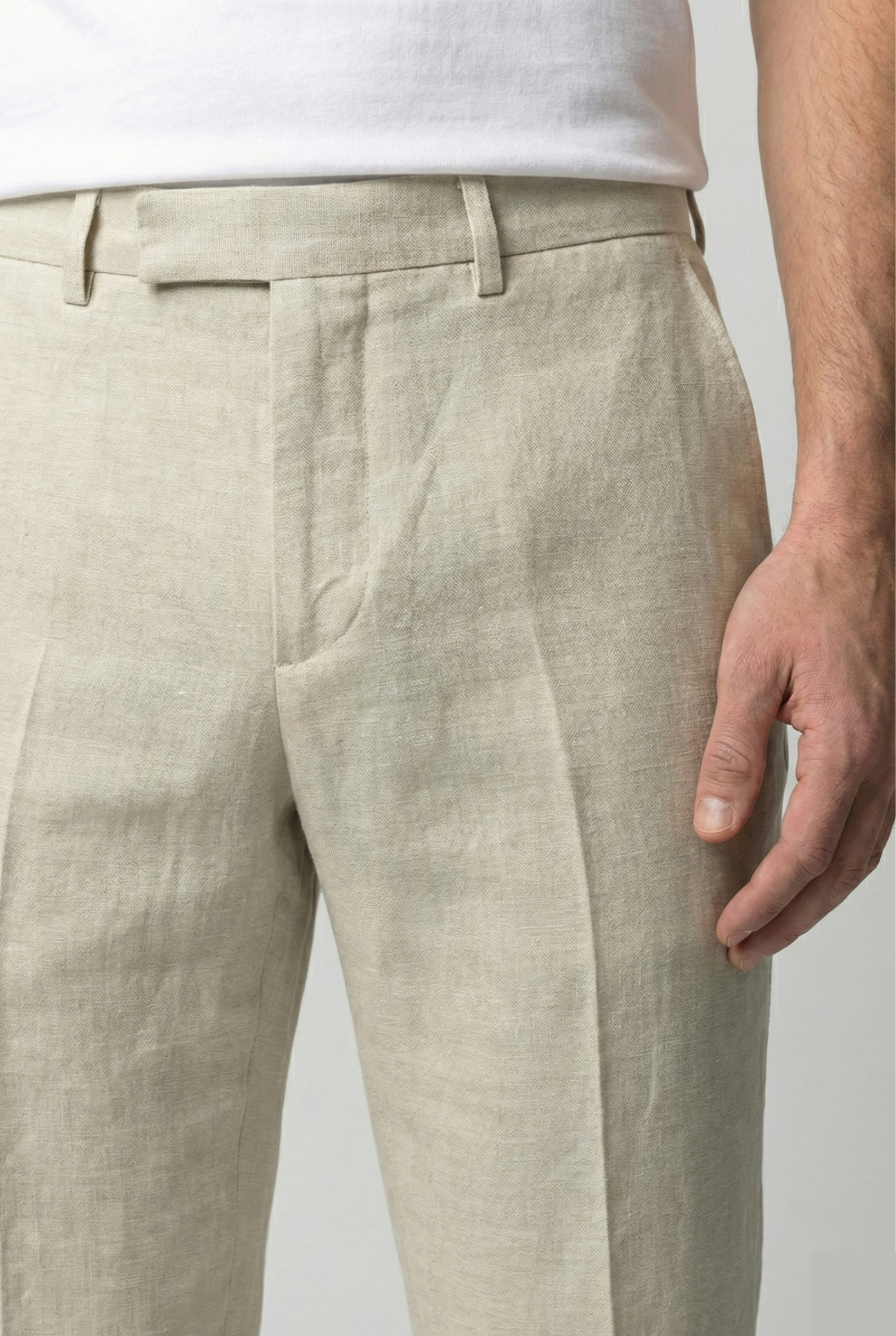 Calça Hitochi Leone – alfaiataria Slim 100% Linho