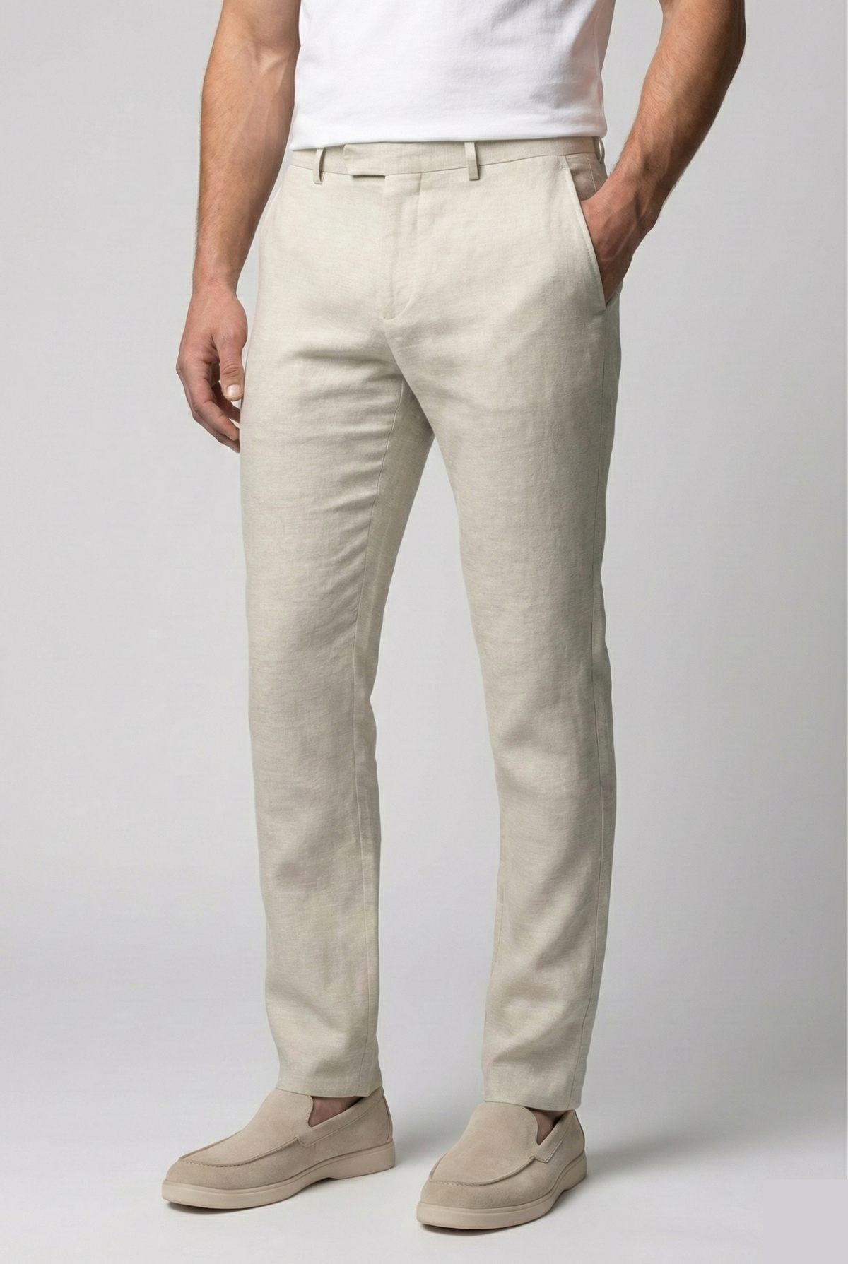 Calça Hitochi Leone – alfaiataria Slim 100% Linho