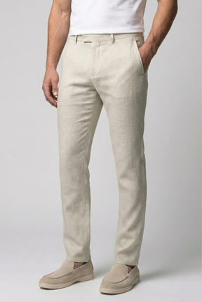 Calça Hitochi Leone – alfaiataria Slim 100% Linho