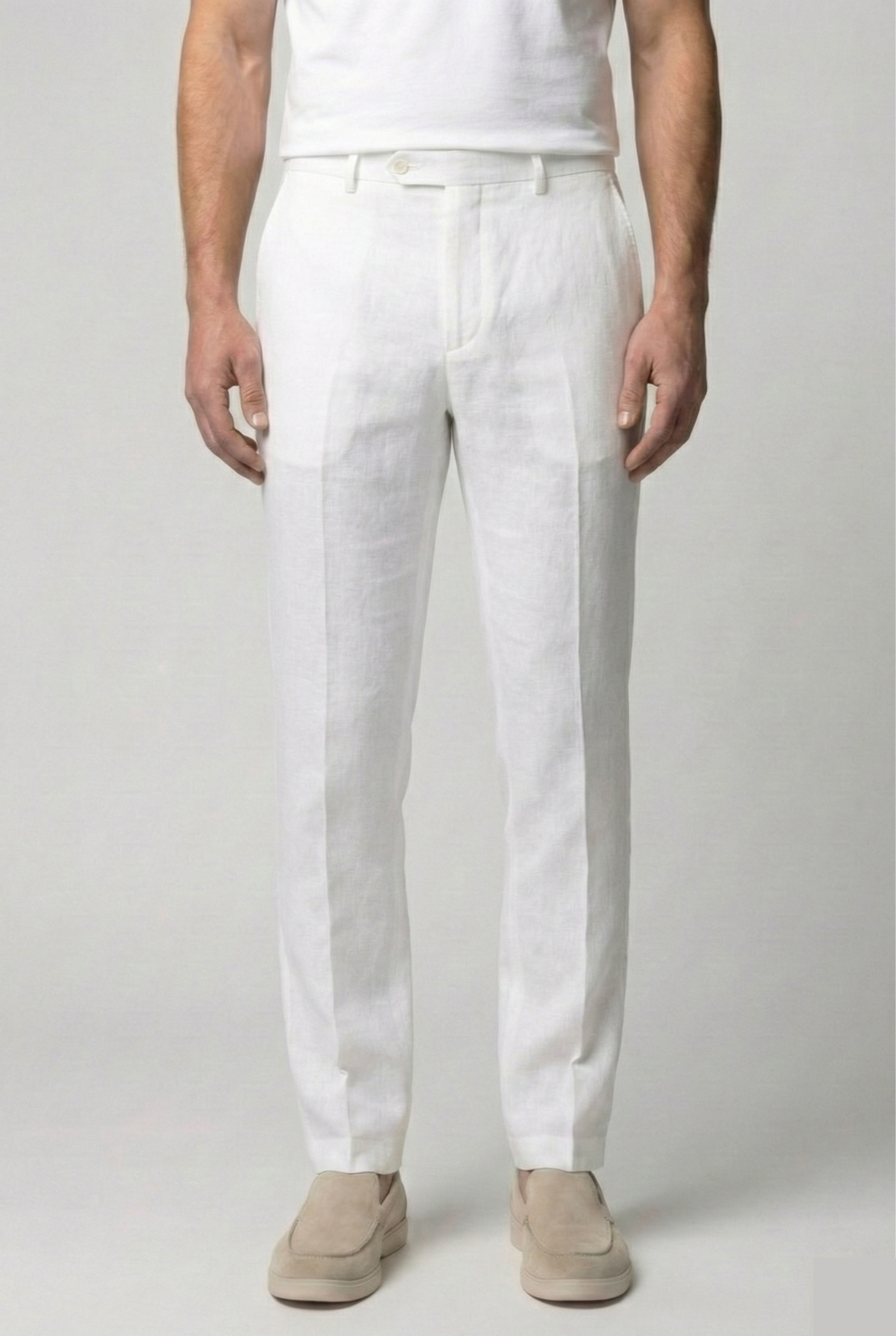 Calça Hitochi Leone – alfaiataria Slim 100% Linho