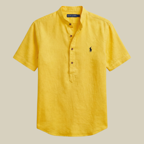 Camisa gola padre slim 100% algodão  - R&L