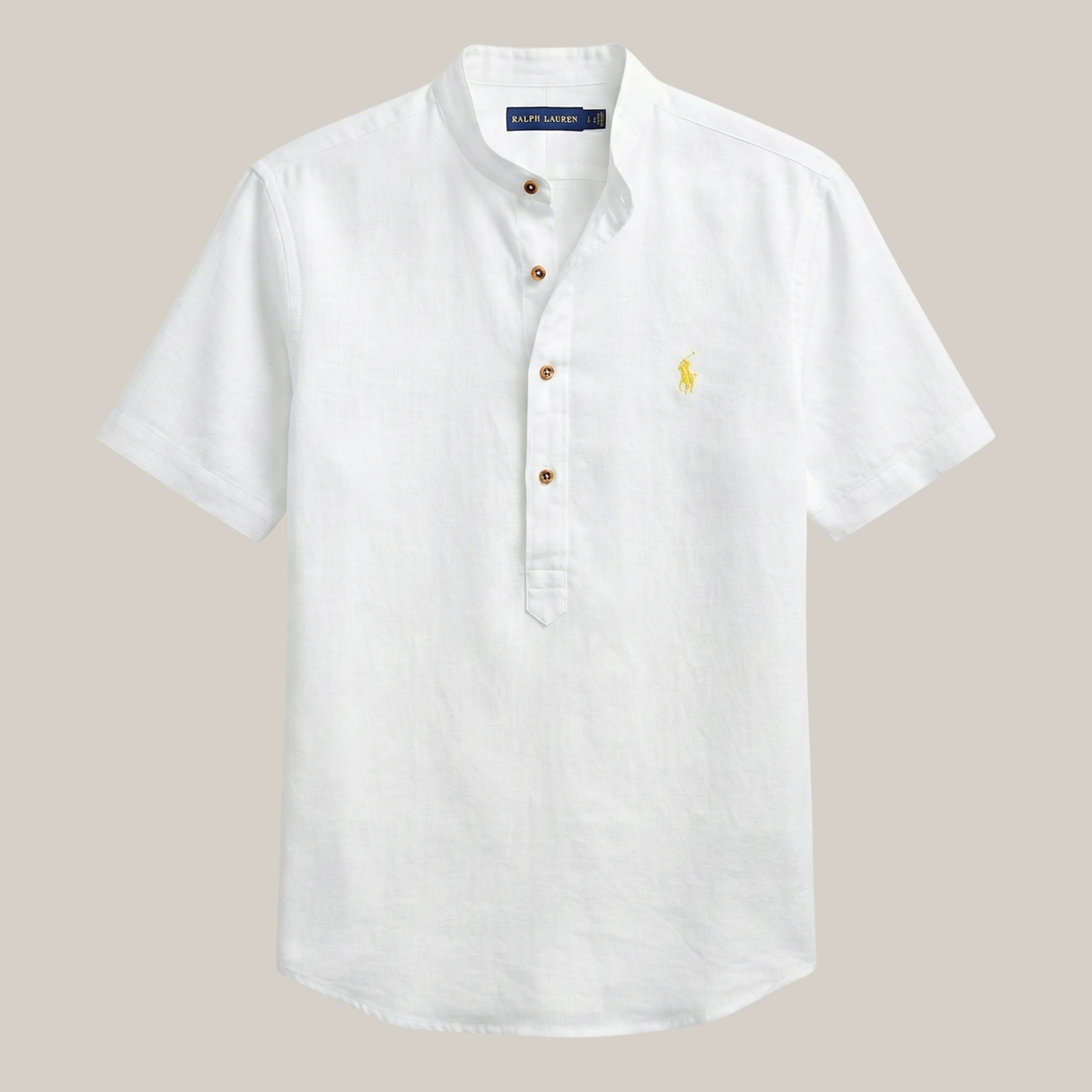 Camisa gola padre slim 100% algodão  - R&L