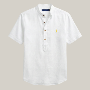 Camisa gola padre slim 100% algodão  - R&L