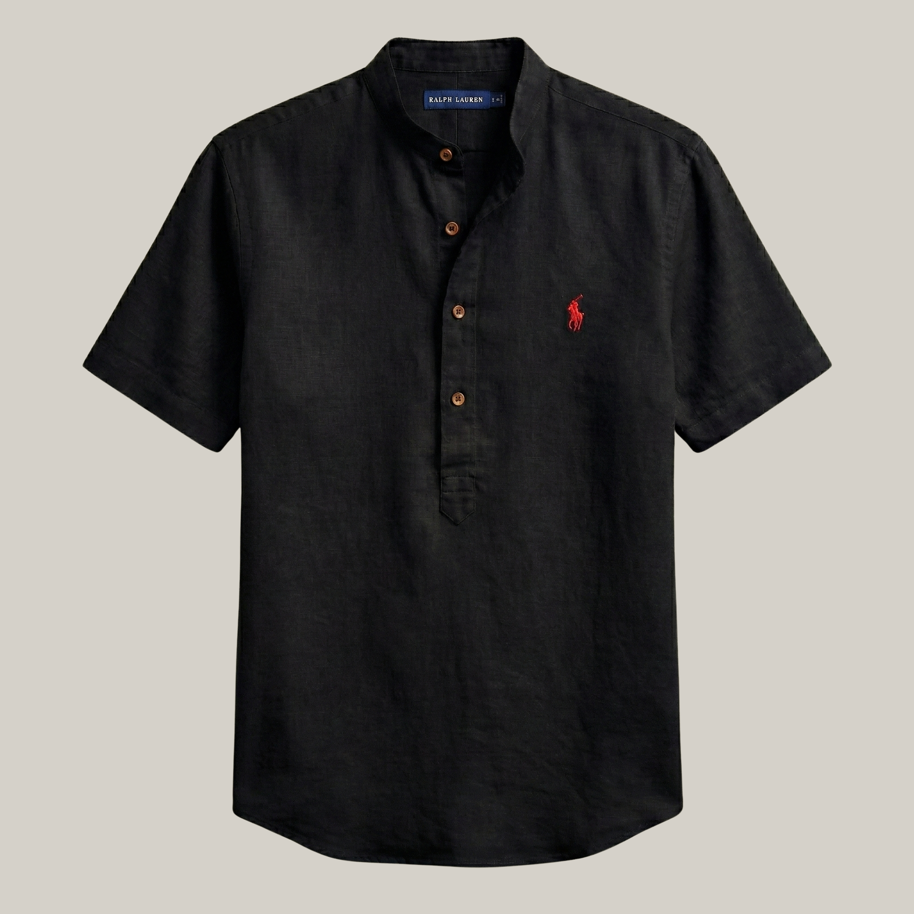 Camisa gola padre slim 100% algodão  - R&L