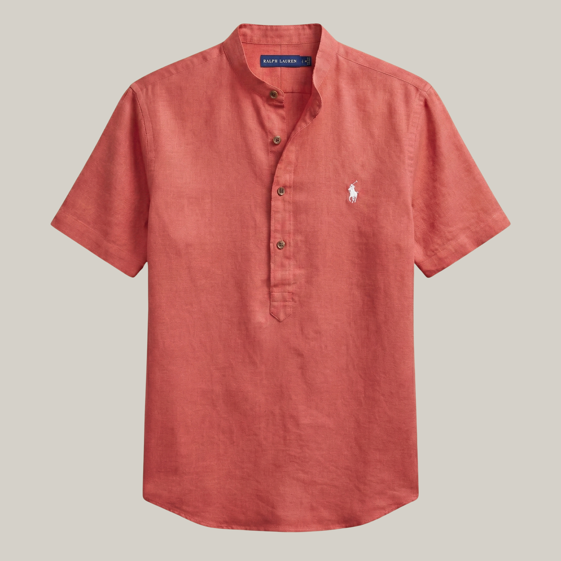 Camisa gola padre slim 100% algodão  - R&L