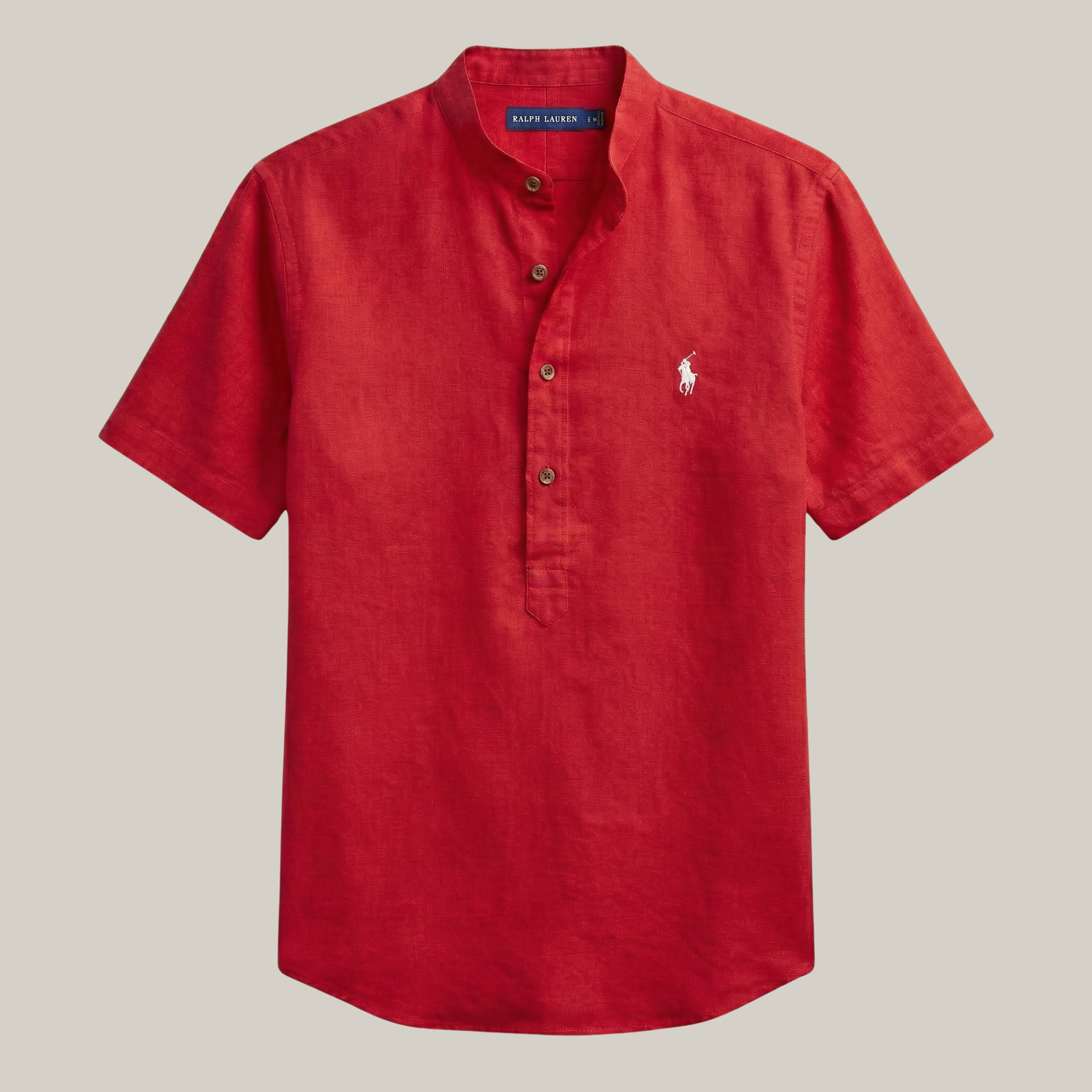 Camisa gola padre slim 100% algodão  - R&L