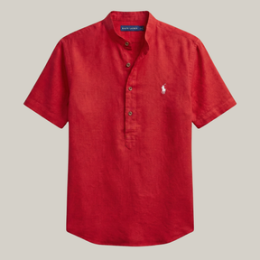 Camisa gola padre slim 100% algodão  - R&L