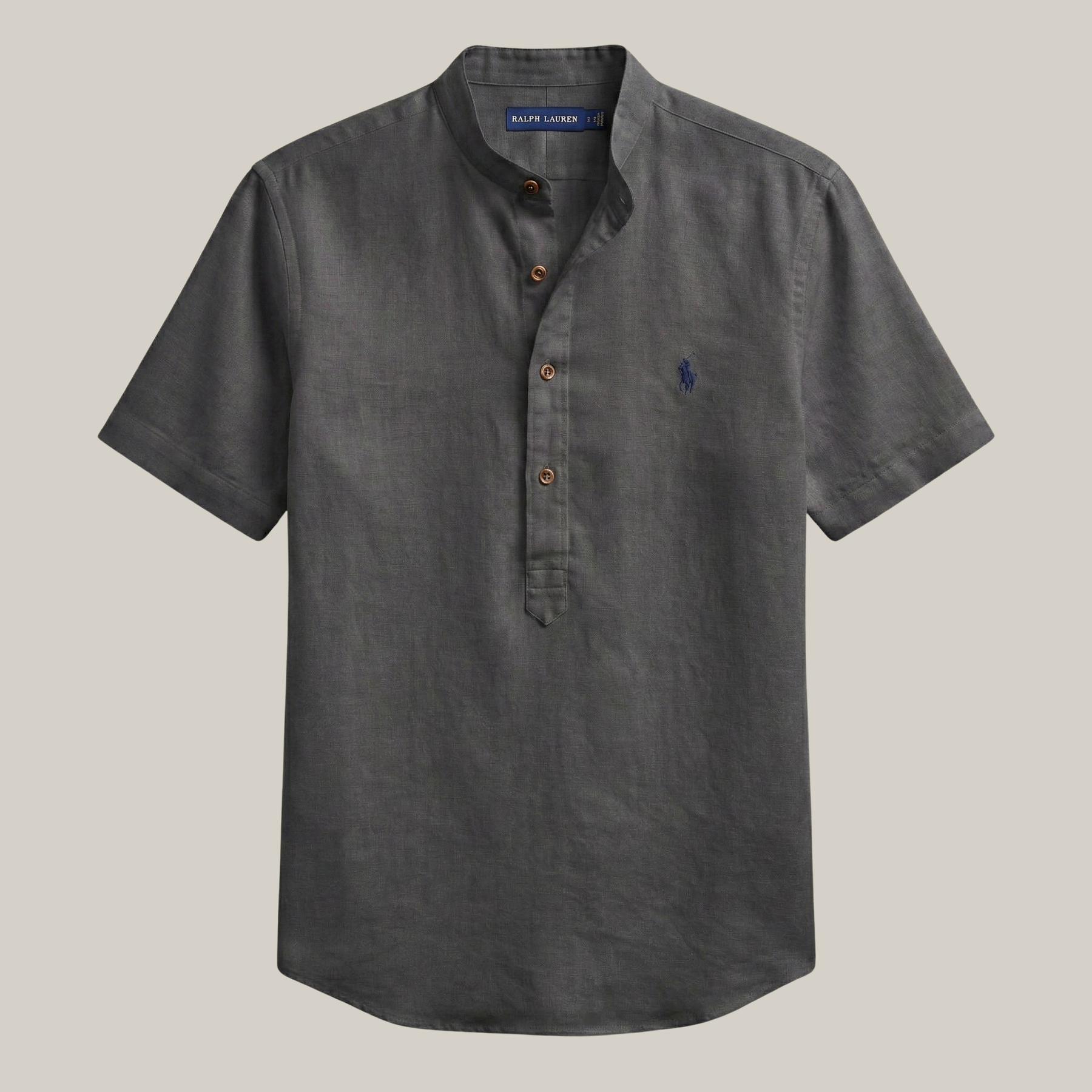 Camisa gola padre slim 100% algodão  - R&L