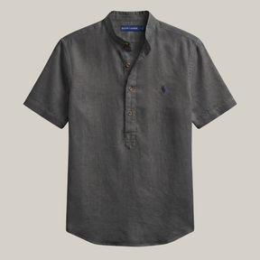 Camisa gola padre slim 100% algodão  - R&L