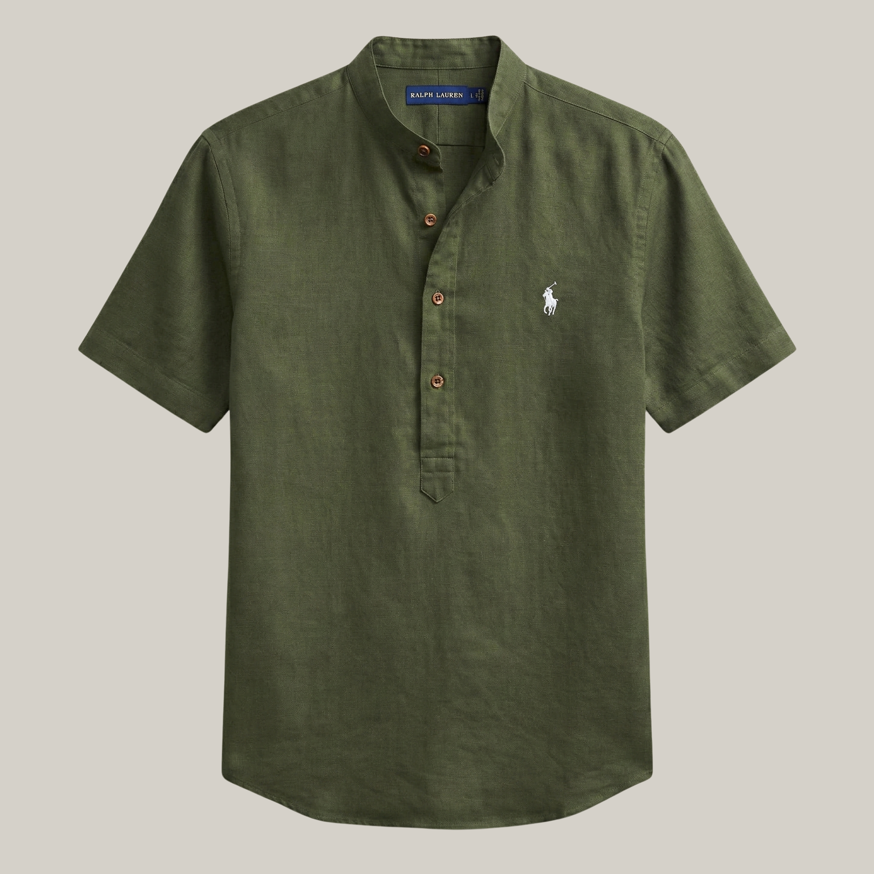 Camisa gola padre slim 100% algodão  - R&L