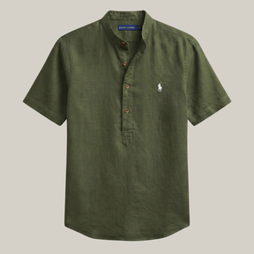 Camisa gola padre slim 100% algodão  - R&L