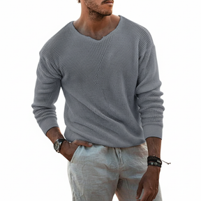 Suéter Slim Gola V Firenze™ 100% Algodão – Hitochi Leone