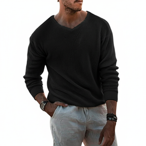 Suéter Slim Gola V Firenze™ 100% Algodão – Hitochi Leone