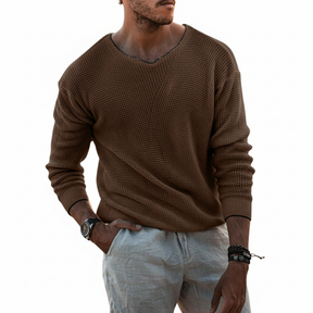 Suéter Slim Gola V Firenze™ 100% Algodão – Hitochi Leone