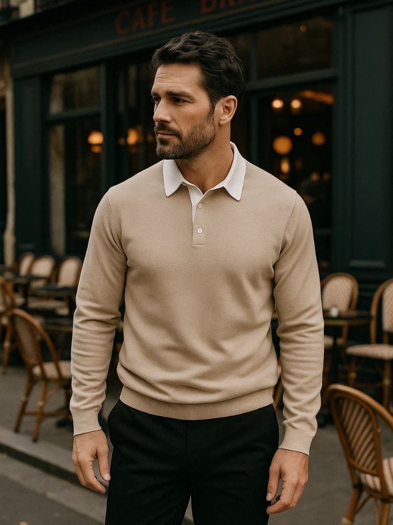 Polo Oxford – 100% Algodão (Manga Longa)